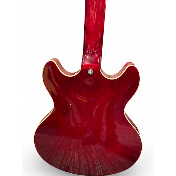 Used D'Angelico Premier Series DC 12 String Red Hollow Body Electric Guitar