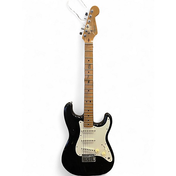 Used Fender STRATOCASTER Black Solid Body Electric Guitar