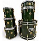 Vintage 1980s Pearl 6 Piece 50TH ANNIVERSARY Emerald Green Drum Kit