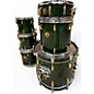 Vintage 1980s Pearl 6 Piece 50TH ANNIVERSARY Emerald Green Drum Kit