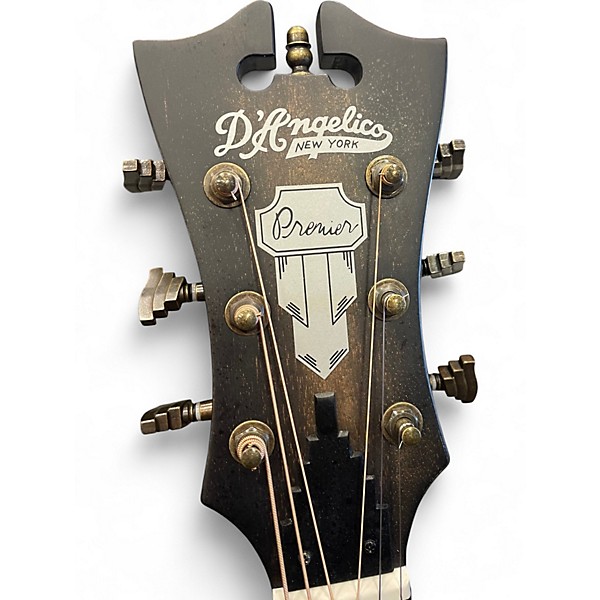 Used D'Angelico Premier Gramercy CS Trans Black Acoustic Electric Guitar