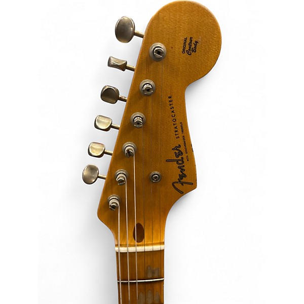 Used 2024 Fender CUSTOM SHOP 70TH ANNIVERSARY GC EXLUSIVE 54 STRAT RELIC 2 Tone Sunburst Solid Body Electric Guitar