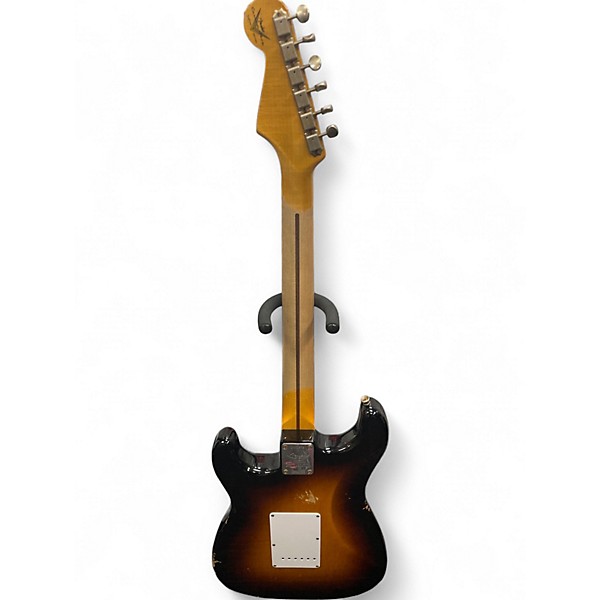 Used 2024 Fender CUSTOM SHOP 70TH ANNIVERSARY GC EXLUSIVE 54 STRAT RELIC 2 Tone Sunburst Solid Body Electric Guitar