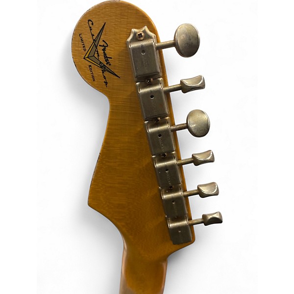 Used 2024 Fender CUSTOM SHOP 70TH ANNIVERSARY GC EXLUSIVE 54 STRAT RELIC 2 Tone Sunburst Solid Body Electric Guitar