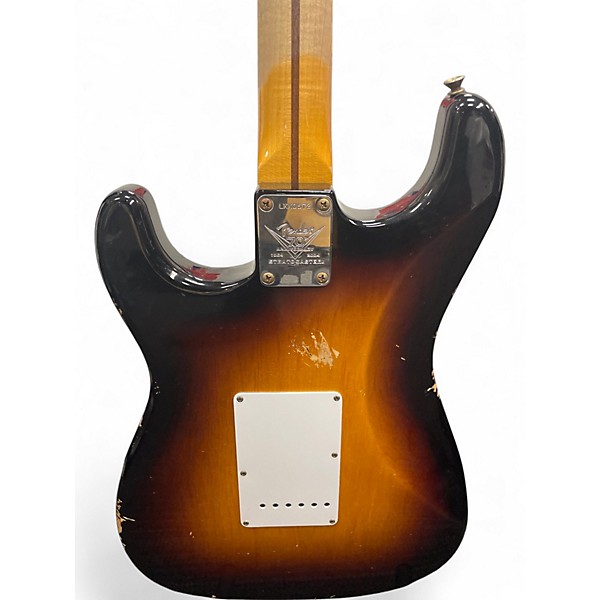 Used 2024 Fender CUSTOM SHOP 70TH ANNIVERSARY GC EXLUSIVE 54 STRAT RELIC 2 Tone Sunburst Solid Body Electric Guitar