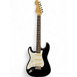 Used Fender Left Handed MIJ Stratocaster Black Solid Body Electric Guitar