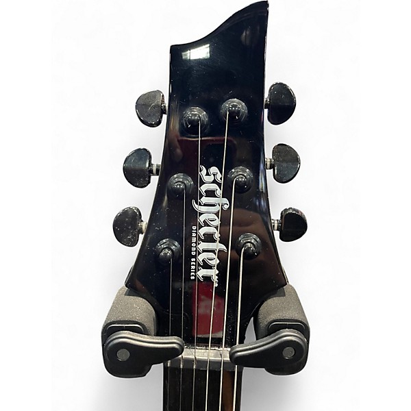 Used Schecter Guitar Research Sunset 6 Triad Black Electric Guitar