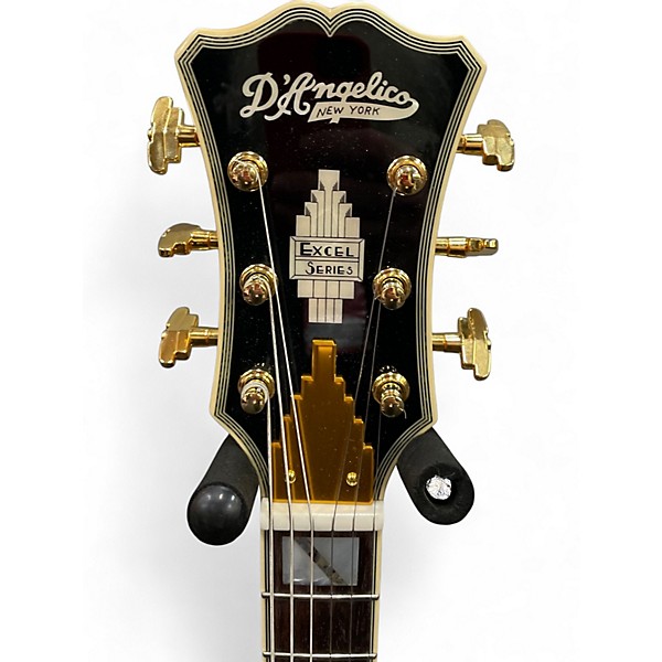 Used D'Angelico EXCEL SS XT VINTAGE NATURAL QUILT Hollow Body Electric Guitar