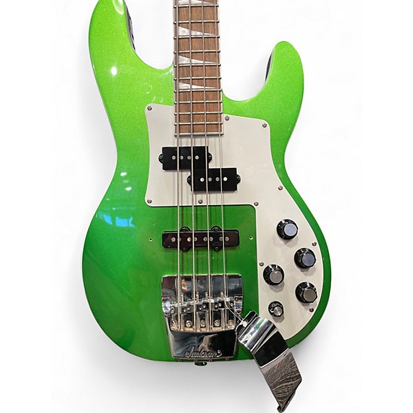 Used Jackson X Series Concert CBXNT DX IV Metallic Green Electric Bass Guitar