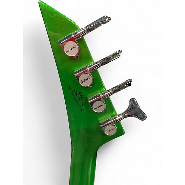 Used Jackson X Series Concert CBXNT DX IV Metallic Green Electric Bass Guitar