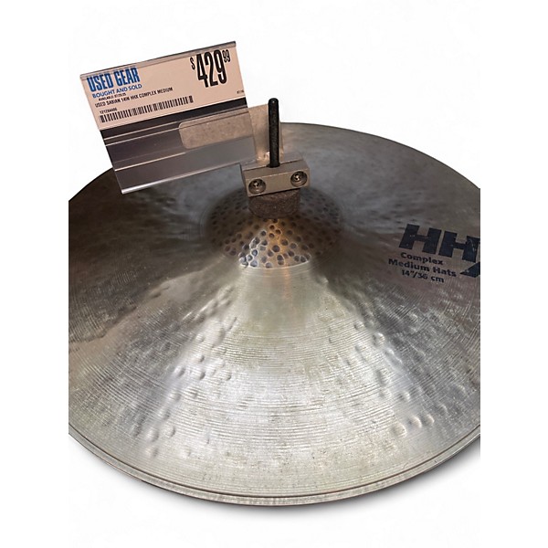 Used SABIAN 14in HHX Complex Medium Hats Cymbal