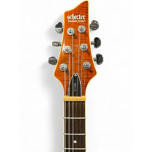 Used Schecter Guitar Research C1 E/A Natural Hollow Body Electric Guitar