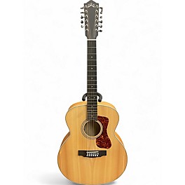Used Guild F-2512E Natural 12 String Acoustic Electric Guitar