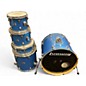 Used Ludwig 5 Piece Element Evolution Blue Sparkle Drum Kit thumbnail