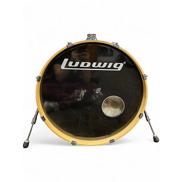 Used Ludwig 5 Piece Element Evolution Blue Sparkle Drum Kit