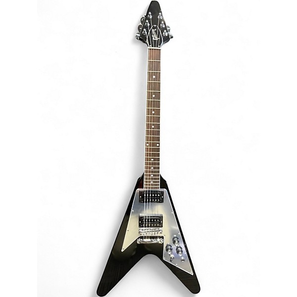 Used Gibson FLYING V MIRROR Black Solid Body Electric Guitar