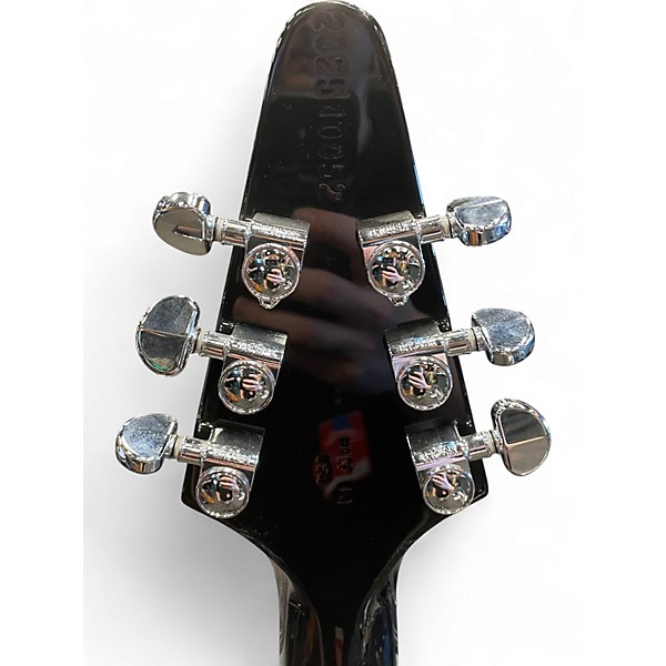 Used Gibson FLYING V MIRROR Black Solid Body Electric Guitar