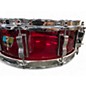 Used Ludwig 14X5.5 Vistalite Snare Red Drum