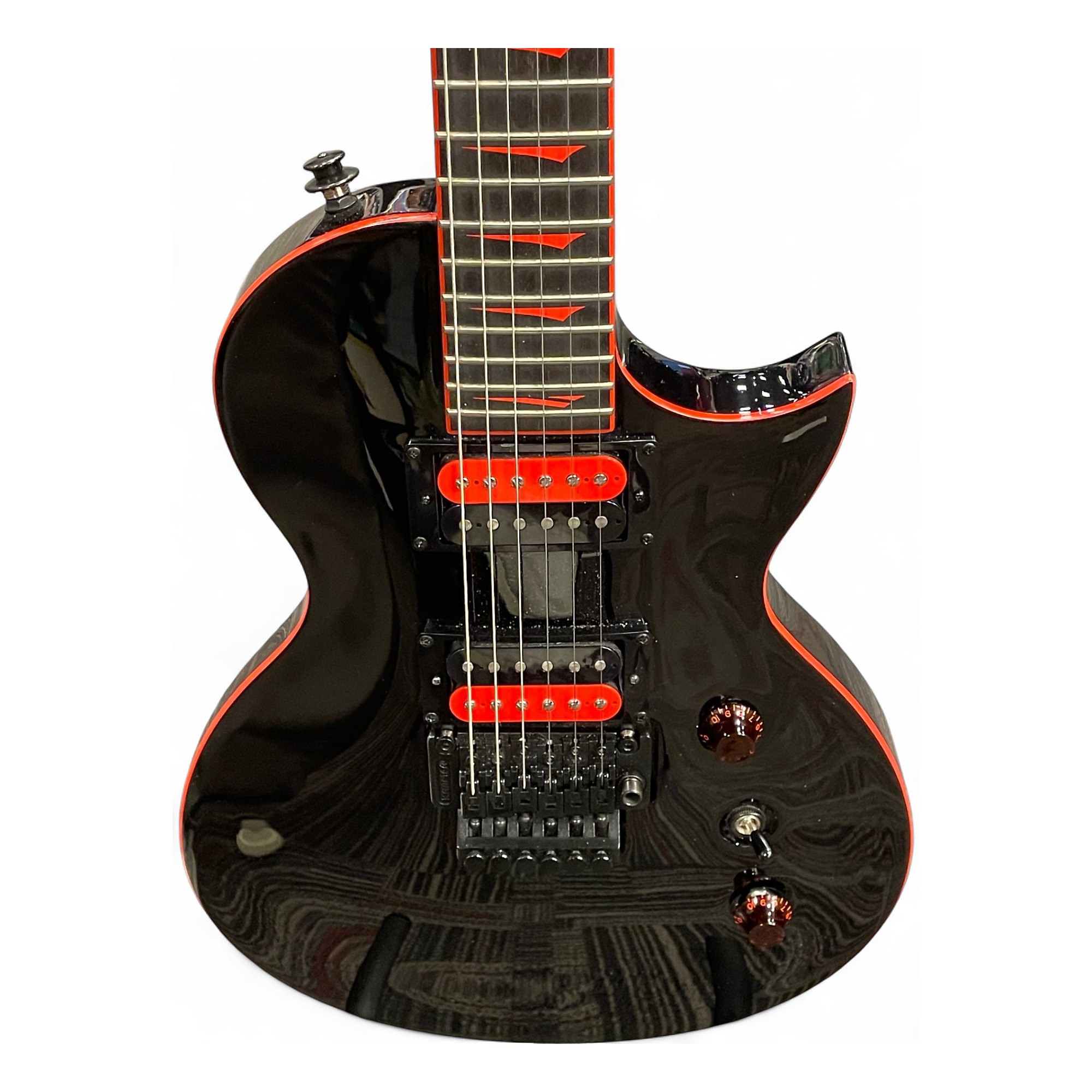 Kramer Assault 220 エレキギター ブラック Kramer Assault 220 FR - black red binding Single cut