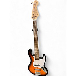 Used Squier Affinity Jazz Bass V 5 String 3 Tone Sunburst Electric Bass Guitar