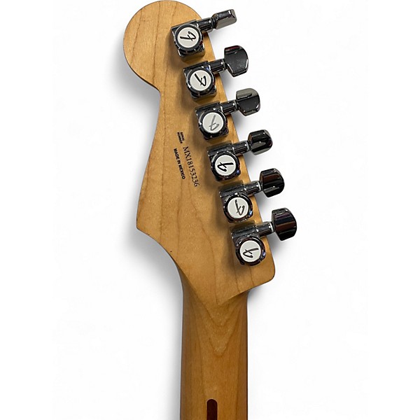 Used 2018 Fender STRATOCASTER PLAYER SERIES HSS Chrome Blue Solid Body Electric Guitar