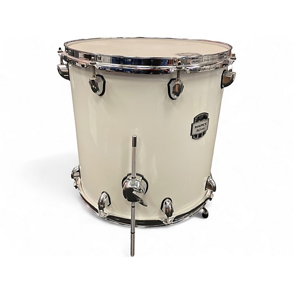Used Mapex 6 Piece Mydentity Polar White Drum Kit