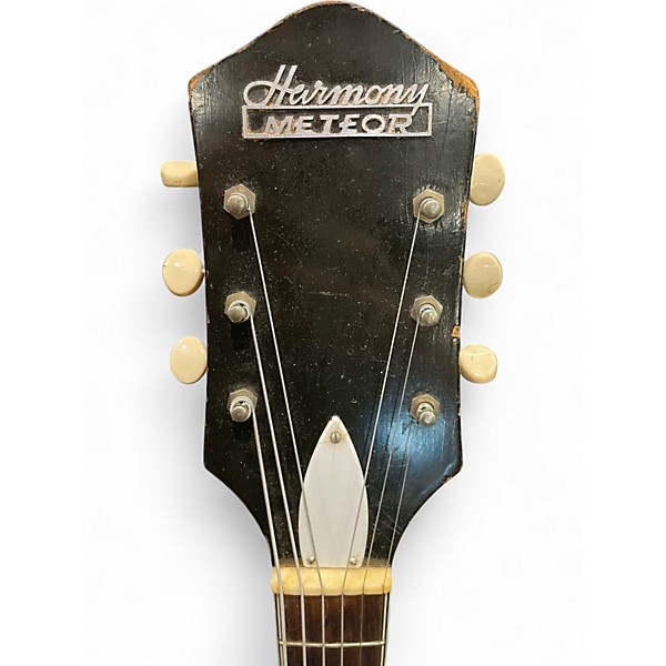 Vintage 1960s Harmony Meteor Vintage Sunburst Hollow Body Electric Guitar