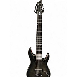 Used Schecter Guitar Research HELLRAISER HYBRID C-8 Trans Black Solid Body Electric Guitar