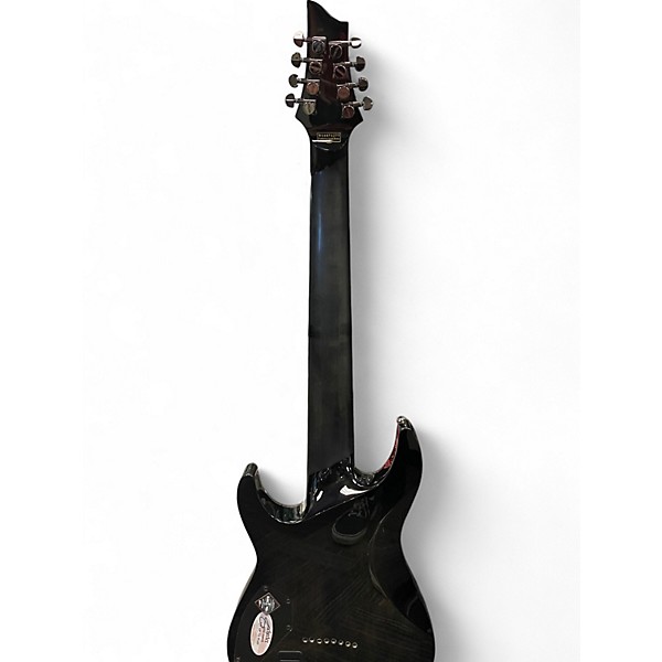 Used Schecter Guitar Research HELLRAISER HYBRID C-8 Trans Black Solid Body Electric Guitar