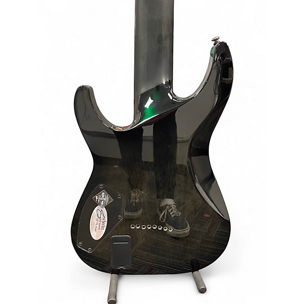 Used Schecter Guitar Research HELLRAISER HYBRID C-8 Trans Black Solid Body Electric Guitar