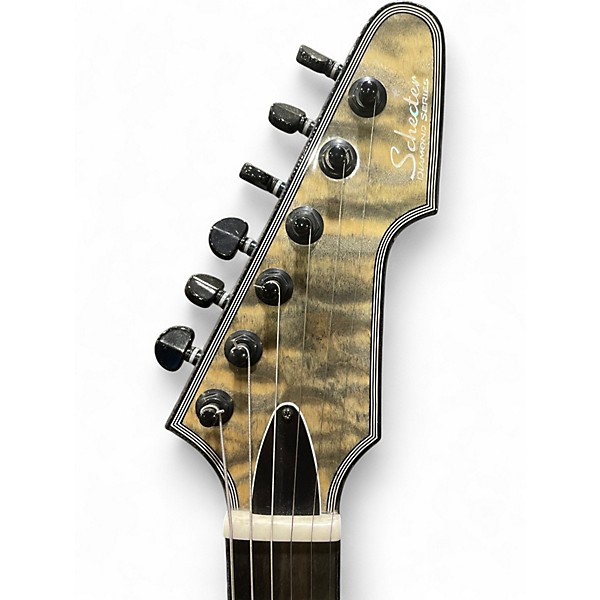 Used Schecter Guitar Research e1 snow leopard Solid Body Electric Guitar