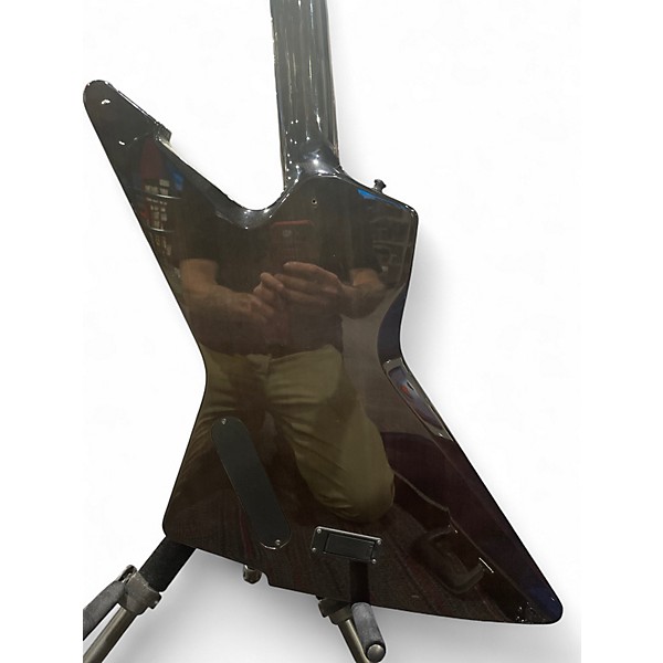 Used Schecter Guitar Research e1 snow leopard Solid Body Electric Guitar