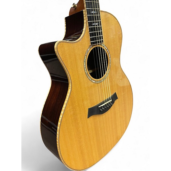 Used Taylor 814CE Left Handed Natural Acoustic Electric Guitar