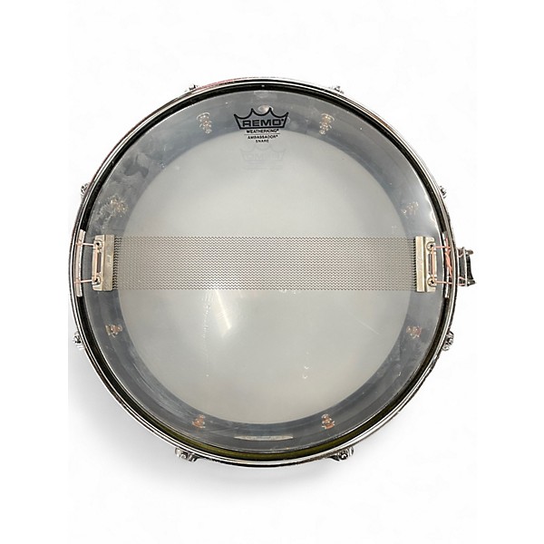Used Pearl 3X13 STEEL PICCOLO SNARE MATTE BLACK Drum