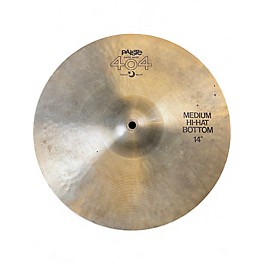 Used Paiste 14in 404 medium hi-hat bottom Cymbal