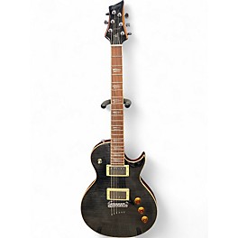 Used Mitchell MS450 Trans Black Solid Body Electric Guitar