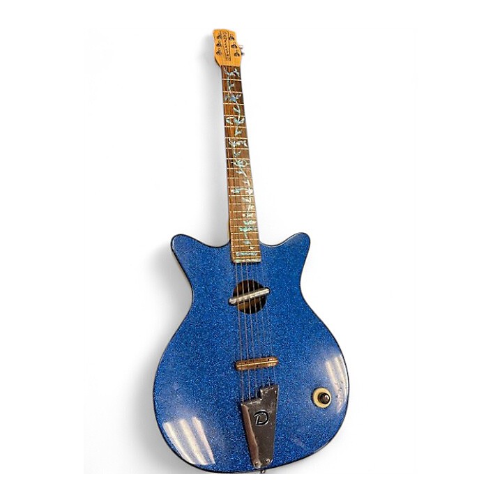 Used Danelectro Convertible Blue Sparkle Acoustic Electric