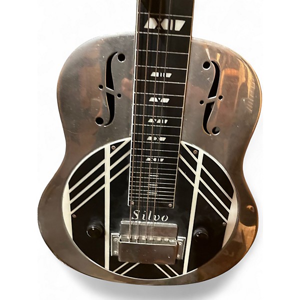 Vintage 1940s National SILVO LAPSTEEL Metallic Silver Lap Steel