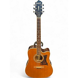 Used Epiphone Masterbuilt DR-500MCE Natural Acoustic Electric Guitar