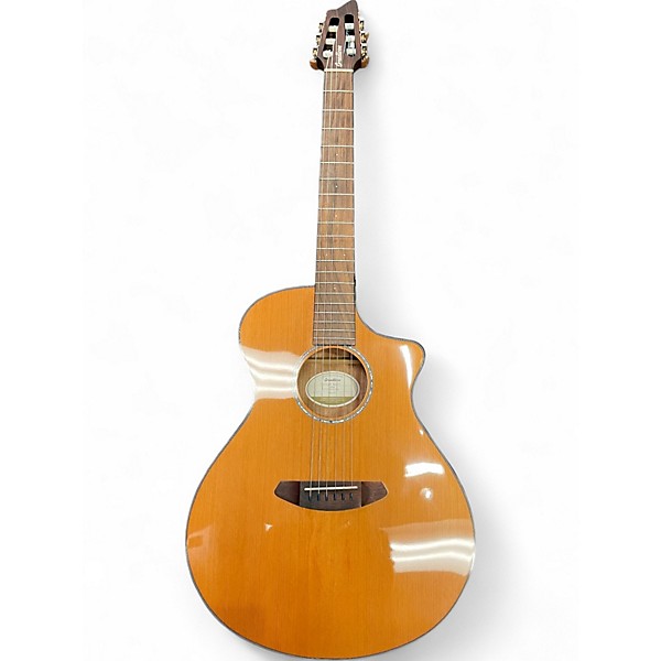 Used Breedlove Pursuit Nylon Natural Classical Acoustic Electric Guitar
