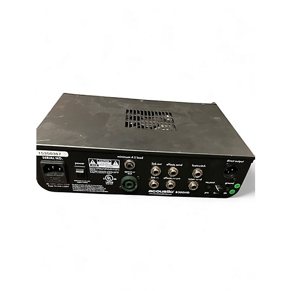 Used Acoustic B300H 300W Bass Amp Head