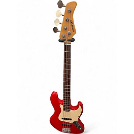 Used Fernandes J-Model red Electric Bass Guitar