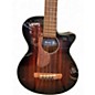 Used Ibanez aegb24e-mhs Mahogany Sunburst Acoustic Bass Guitar