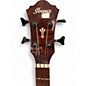 Used Ibanez aegb24e-mhs Mahogany Sunburst Acoustic Bass Guitar