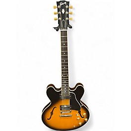 Used Gibson ES335 Vintage Burst Hollow Body Electric Guitar