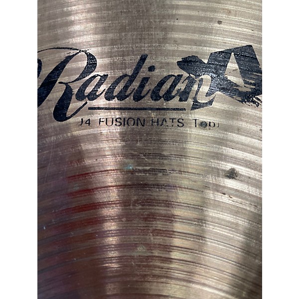 Used Radian Xl 14in fusion Hats Pair Cymbal