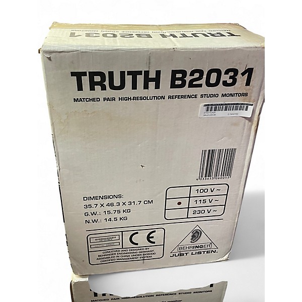 Used Behringer Truth B2031P Unpowered Monitor