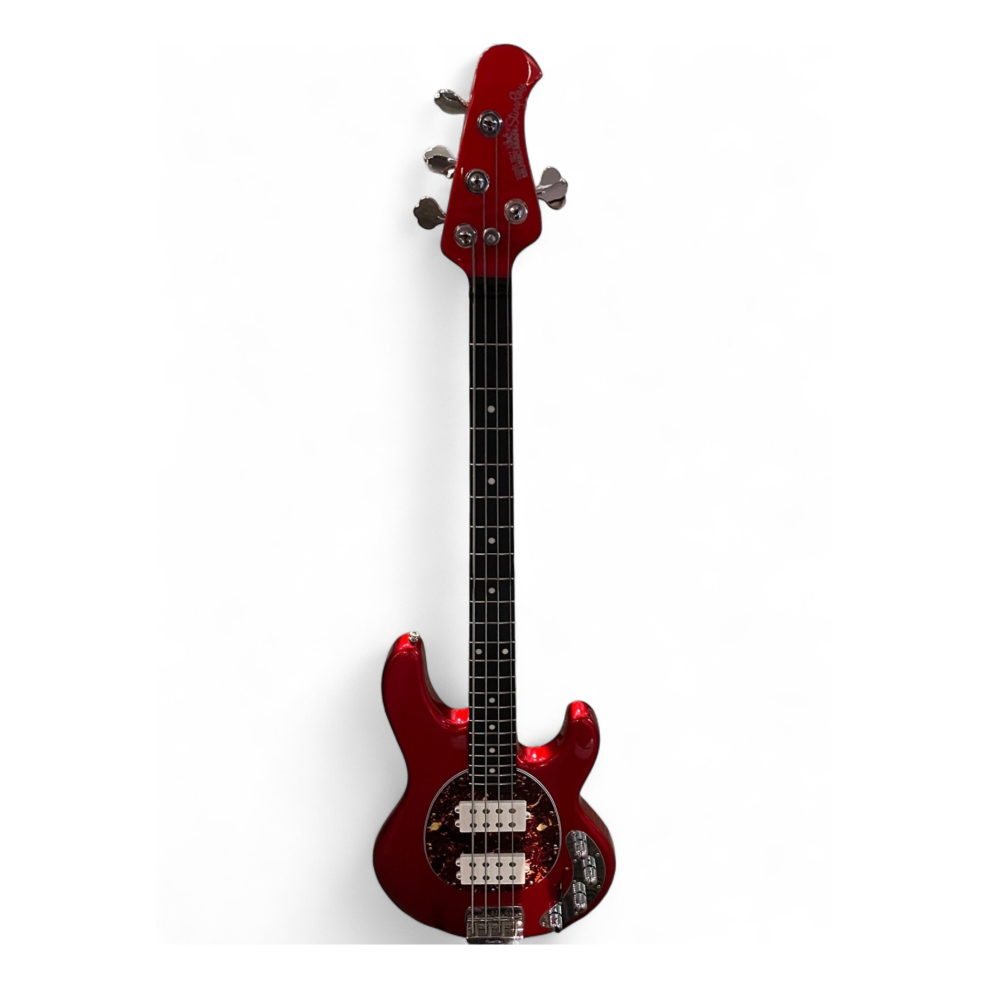 Used Ernie Ball Music Man Stingray 4 String Candy Apple Red