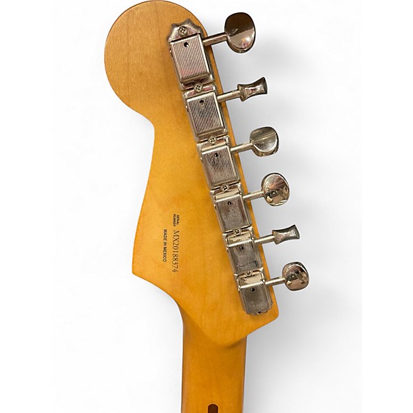 Used Fender H.E.R. Stratocaster Metallic Silver Solid Body Electric Guitar