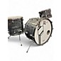 Used Rogers 3 Piece Vintage 1960's Powertone Black Oyster Drum Kit thumbnail